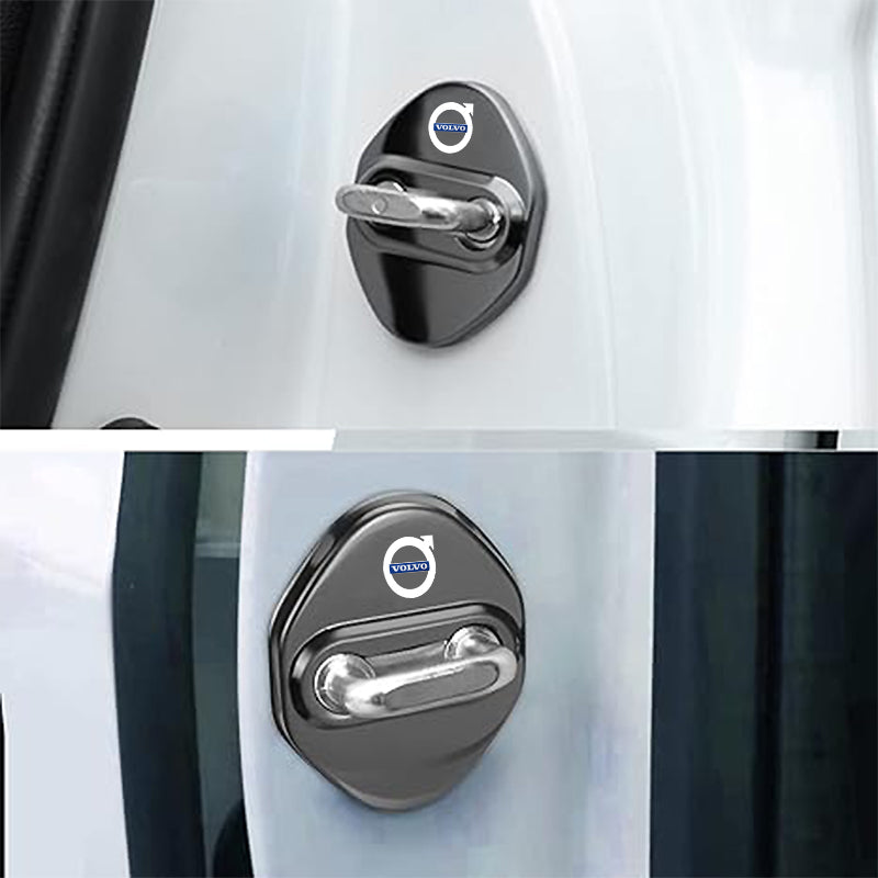 Protections métalliques pour loquets de portière de voiture (4 pièces)