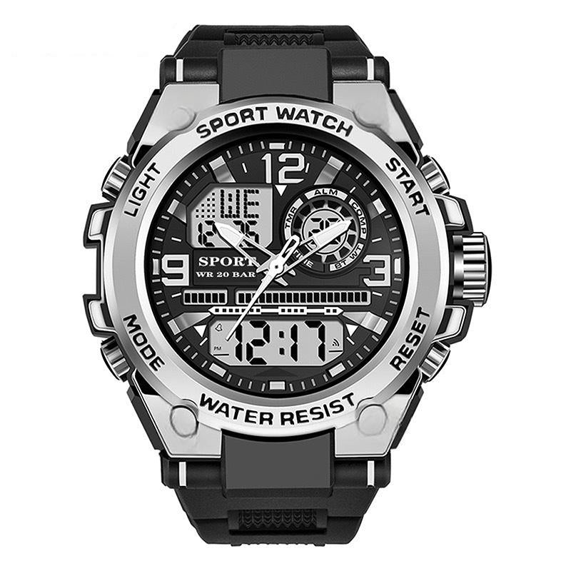 Montre de sport numérique avec éclairage nocturne (étanche)