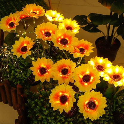 Lampes solaires étanches（3 Lampes de tournesol）