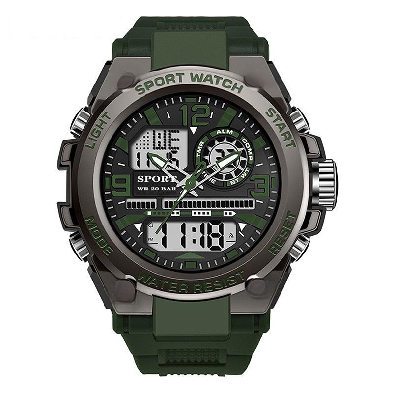 Montre de sport numérique avec éclairage nocturne (étanche)