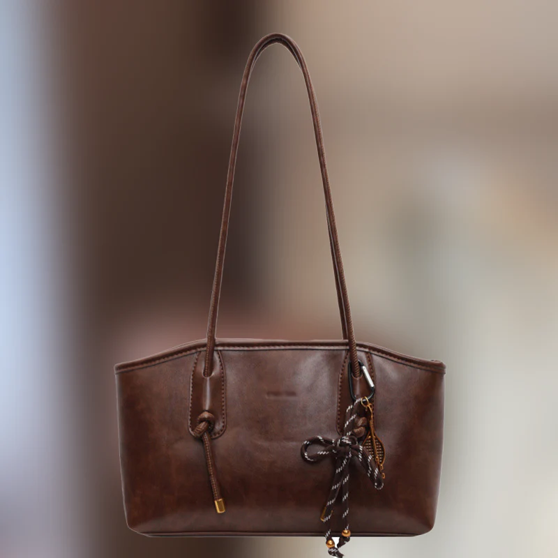 Sac à bandoulière vintage en cuir PU pour femmes