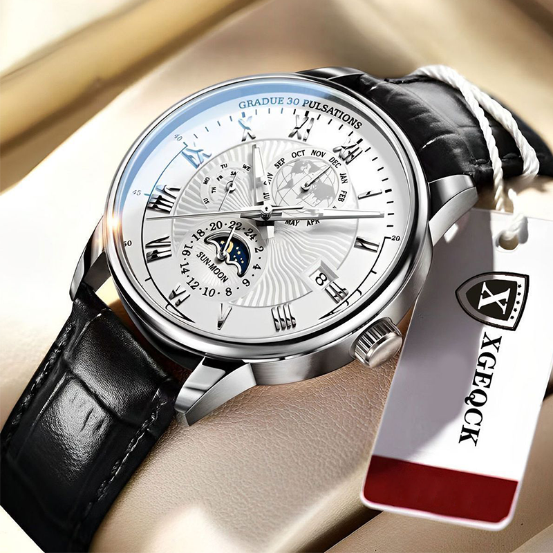 Montre à quartz classique et élégante pour homme