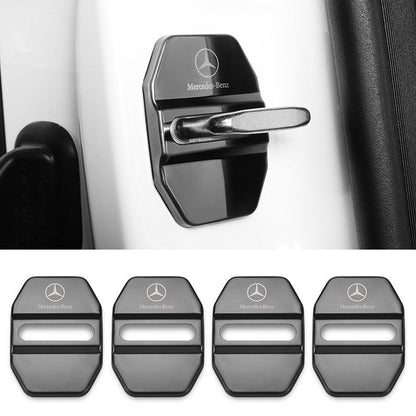Protections métalliques pour loquets de portière de voiture (4 pièces)