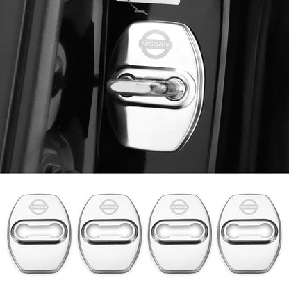 Protections métalliques pour loquets de portière de voiture (4 pièces)