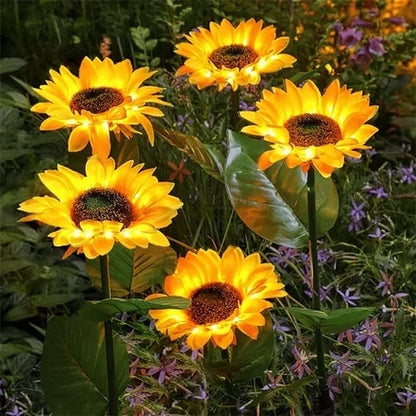Lampes solaires étanches（3 Lampes de tournesol）