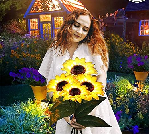 Lampes solaires étanches（3 Lampes de tournesol）