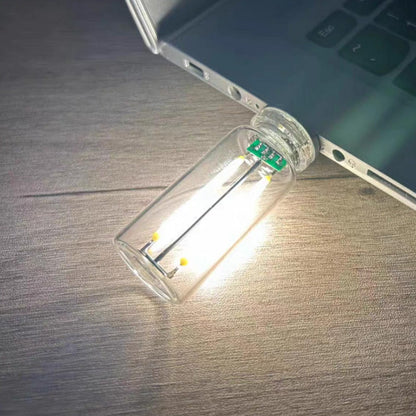 Veilleuse portable en verre à commande tactile et USB