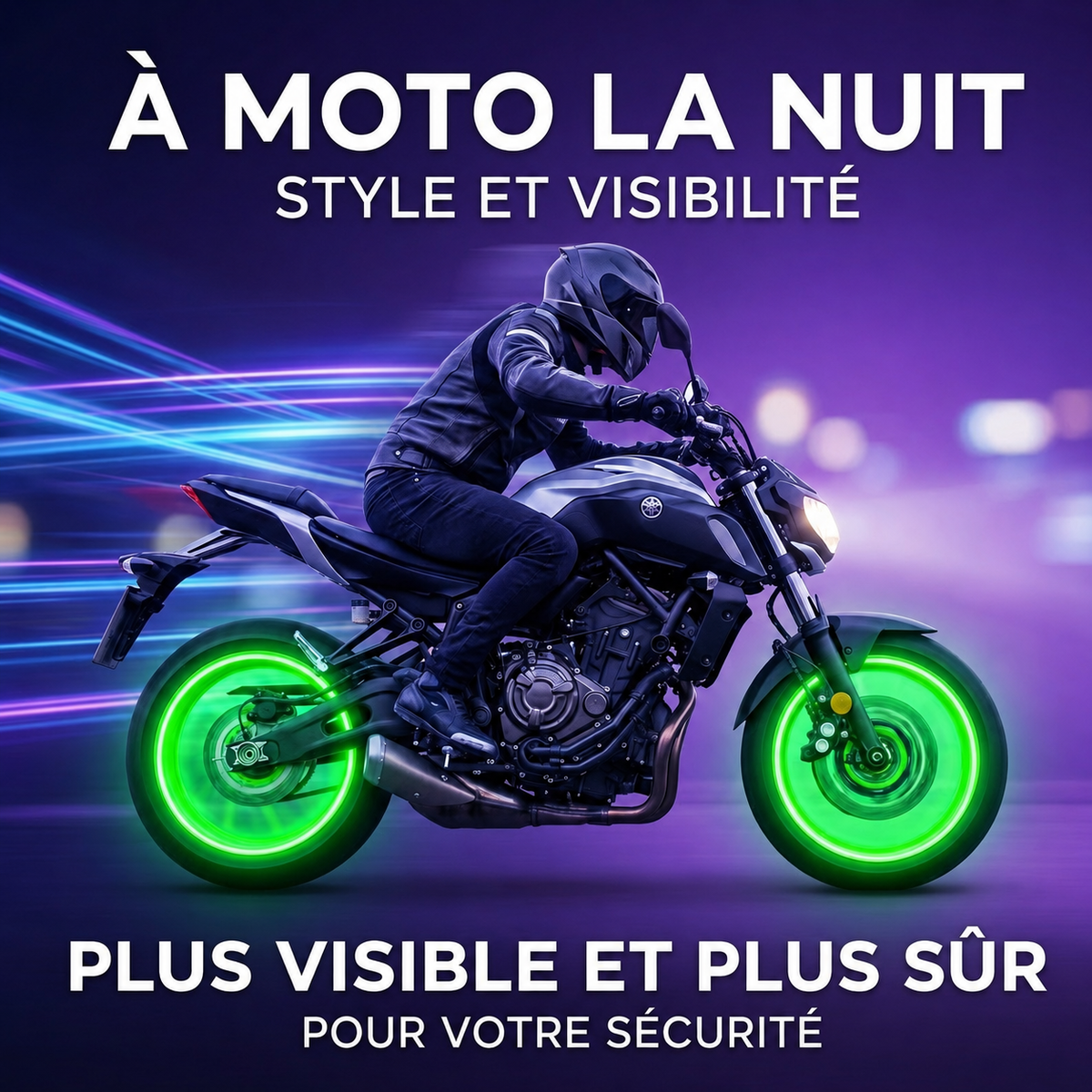 Bouchons de valve lumineux pour voiture et vélo