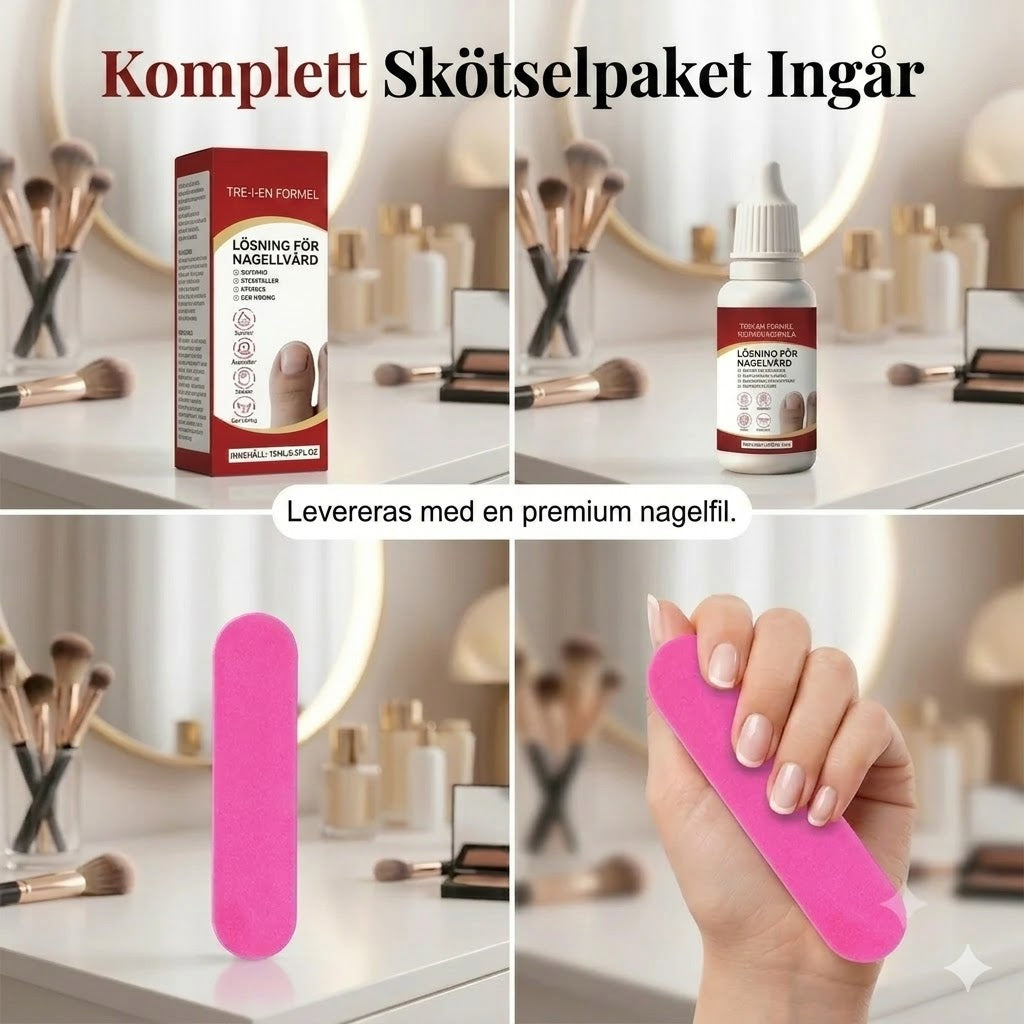 Kit de soin et réparation pour ongles triple action
