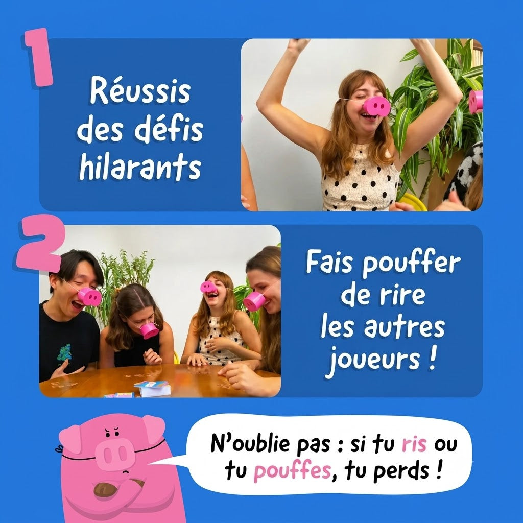 Jeu du groin renifleur – Rire absolument interdit