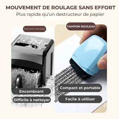 Tampon rouleau de confidentialité pour documents