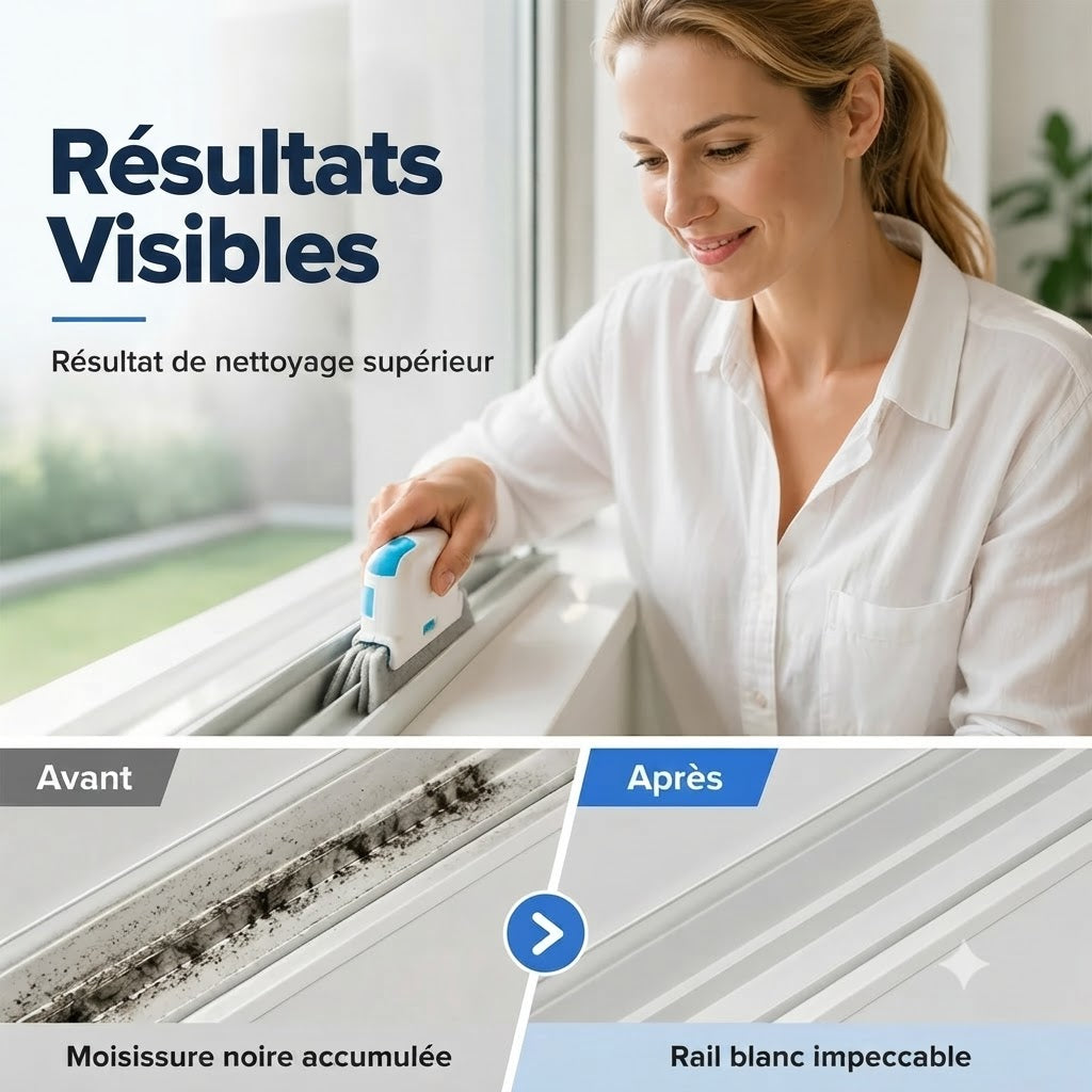 Nettoyeur multifonction 3 en 1 pour rails et interstices