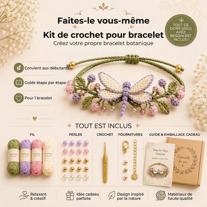Kit de crochet DIY pour bracelets