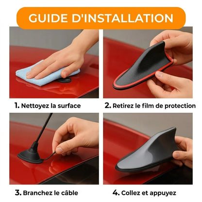 Amplificateur d'antenne de voiture Requin – réception radio supérieure