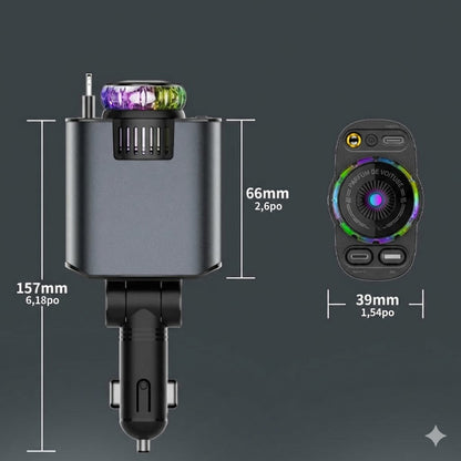 Chargeur 5-en-1 avec diffuseur d'arôme et ciel étoilé