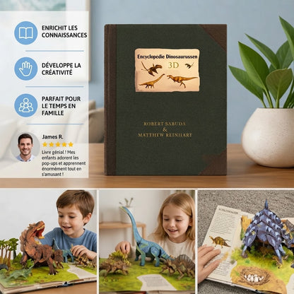Livre pop-up interactif 3D sur les dinosaures
