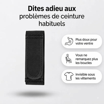 Lot de 2 ceintures élastiques sans boucle