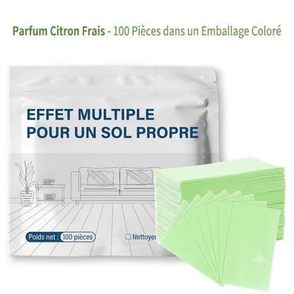 Feuilles de nettoyage multi-effets pour sols (paquet de 100)