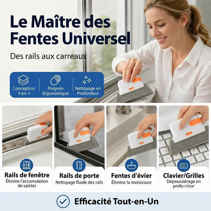 Nettoyeur multifonction 3 en 1 pour rails et interstices