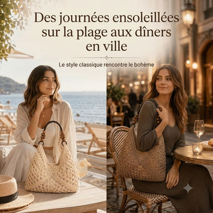 Boho Classic cabas tissé bohème
