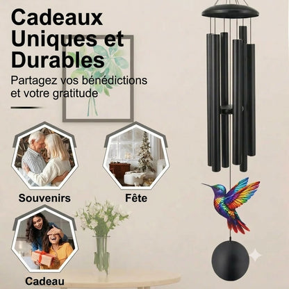 Carillon commémoratif vintage en métal pour le jardin