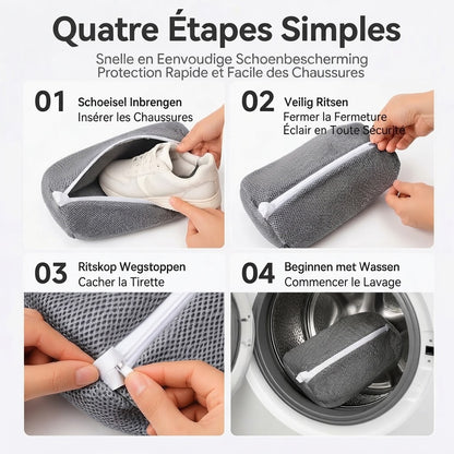 Sac de lavage en maille pour chaussures en machine