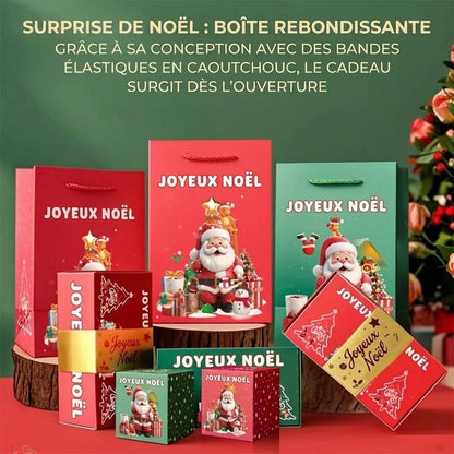 Boîte cadeau de Noël pop-up à effet explosion avec 25 petites boîtes surprises