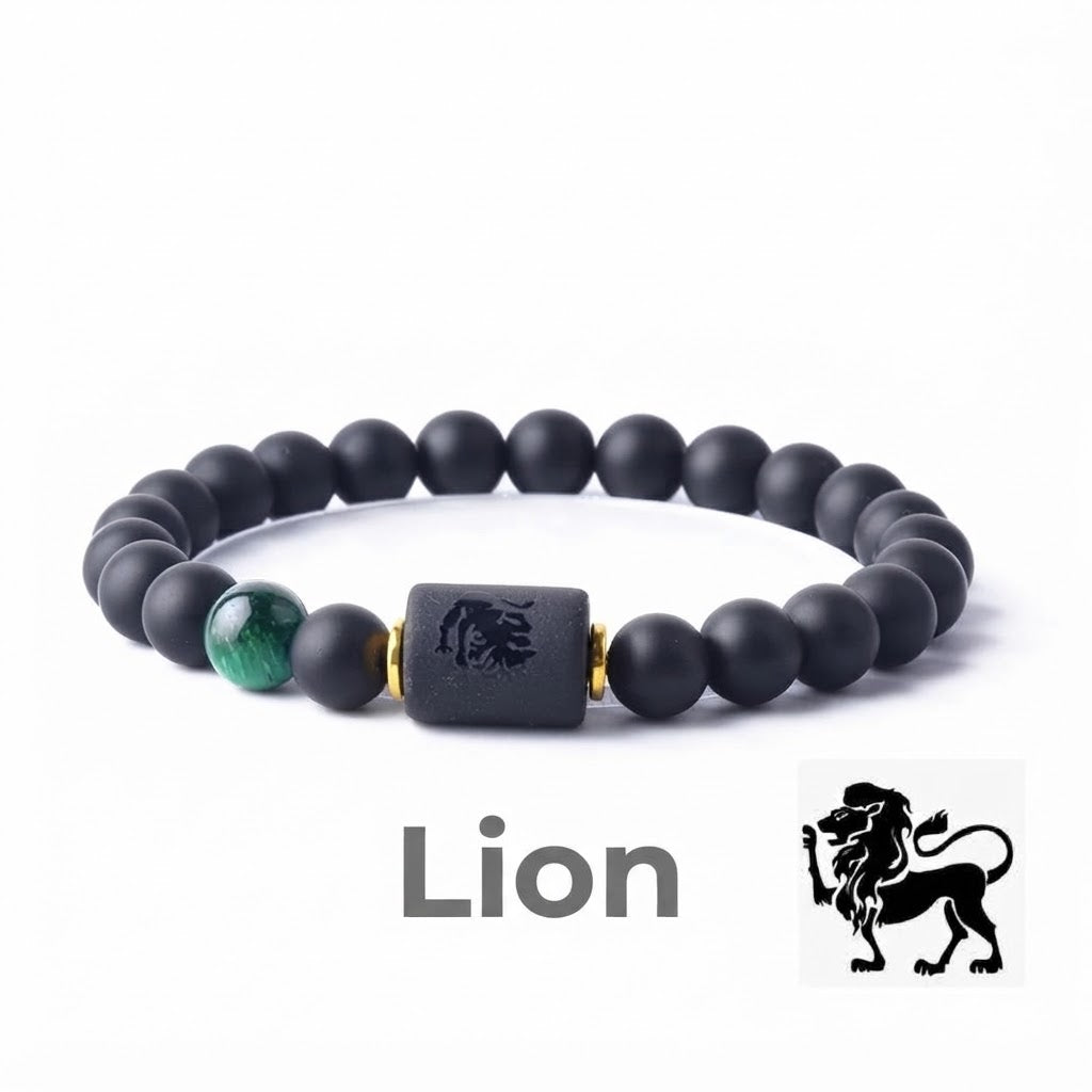 Bracelet en perles avec signe du zodiaque