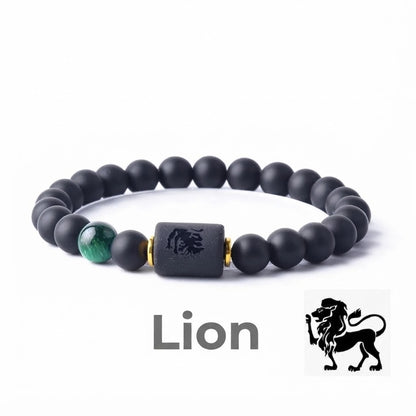 Bracelet en perles avec signe du zodiaque