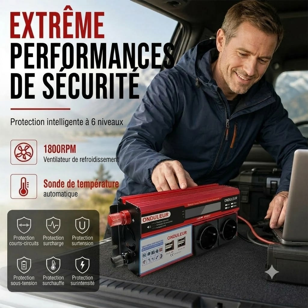 Convertisseur Voiture 12 V vers 230 V