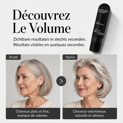 Spray volumisant parfum pêche pour cheveux fins