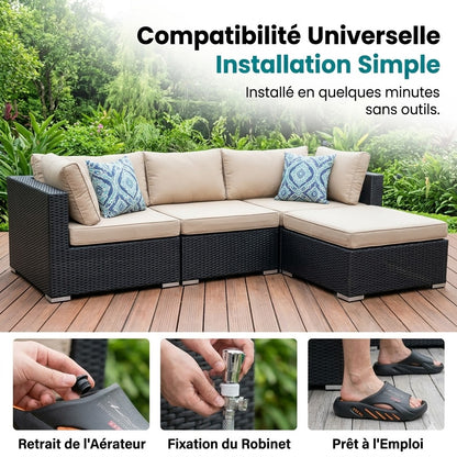 Claquettes nuage pour homme avec semelle épaisse antidérapante
