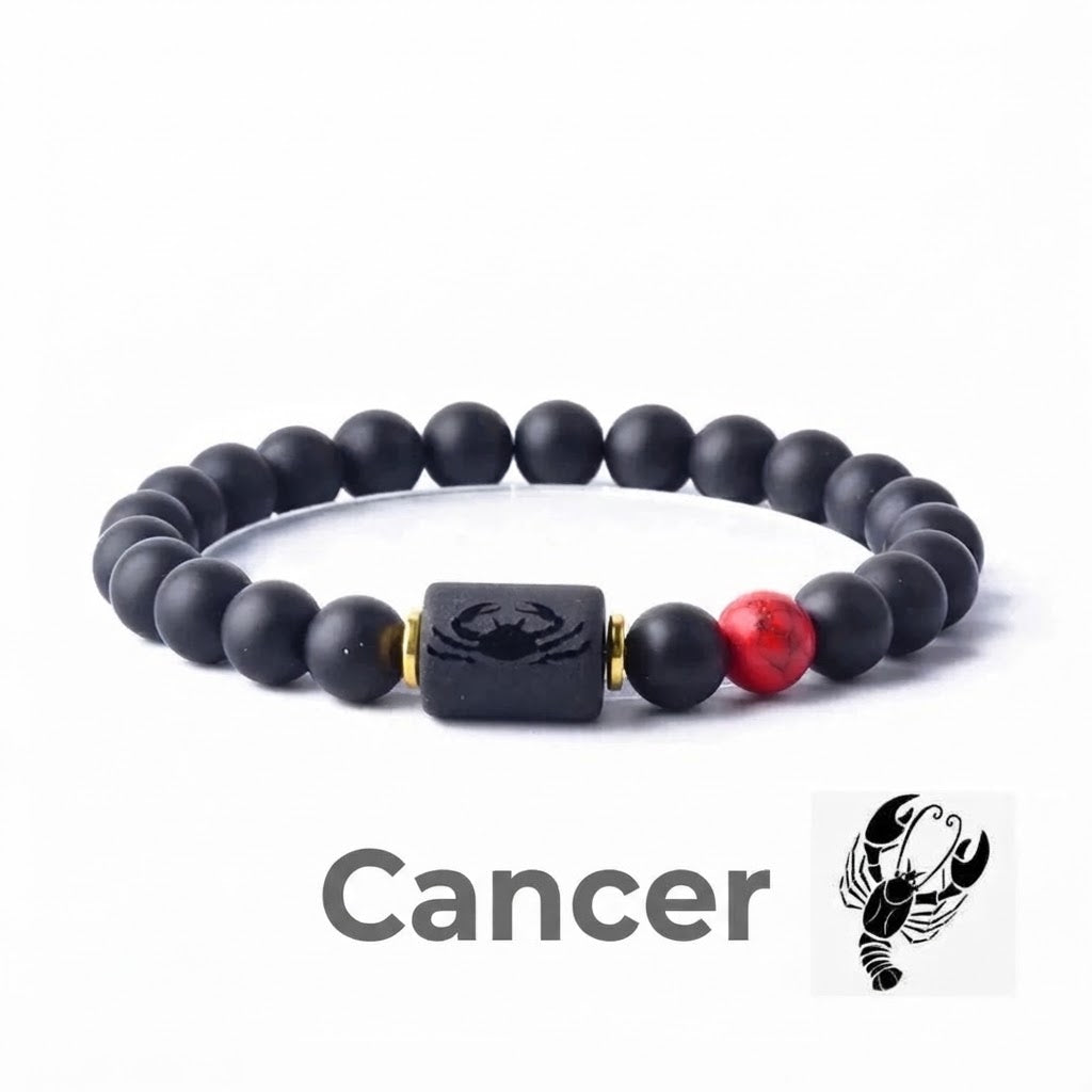 Bracelet en perles avec signe du zodiaque
