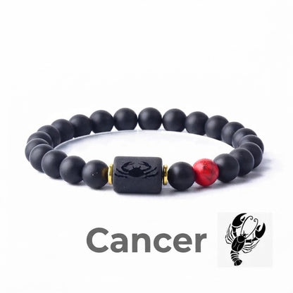 Bracelet en perles avec signe du zodiaque