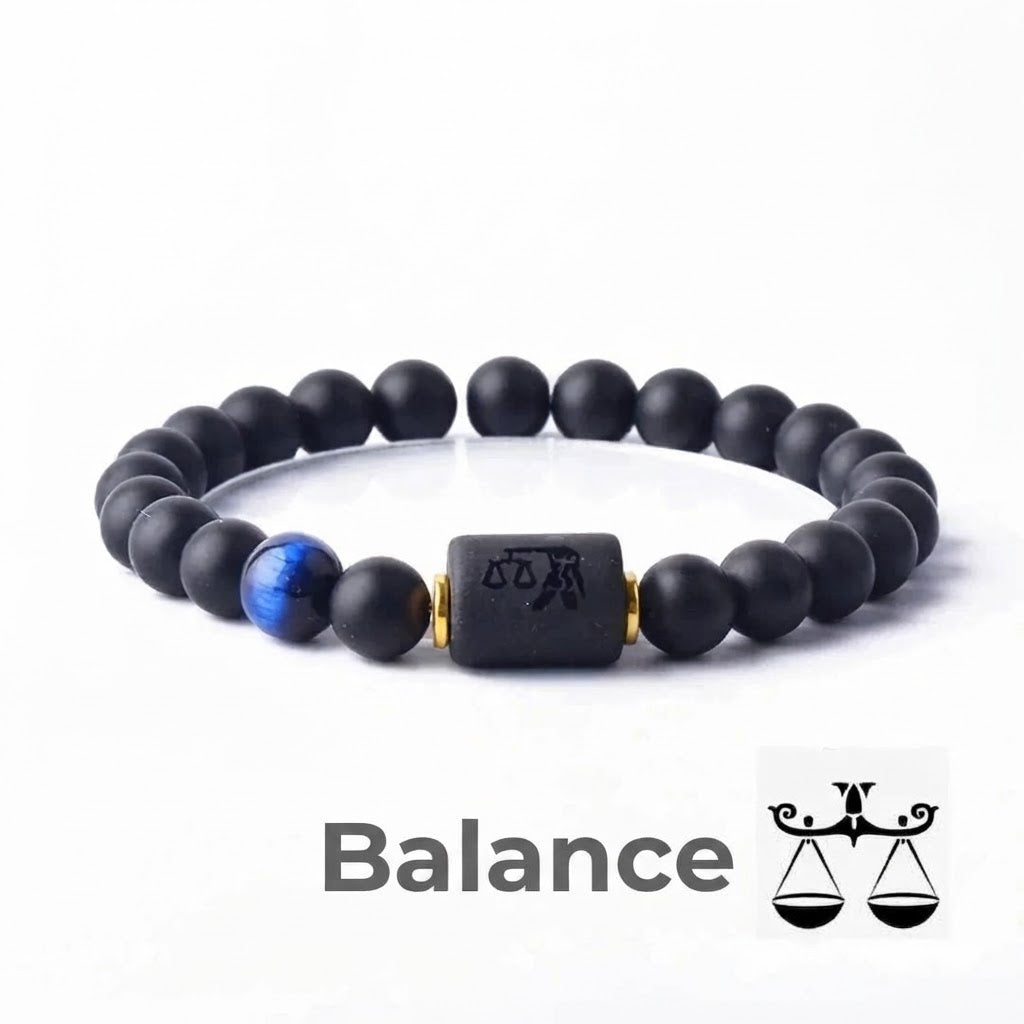 Bracelet en perles avec signe du zodiaque