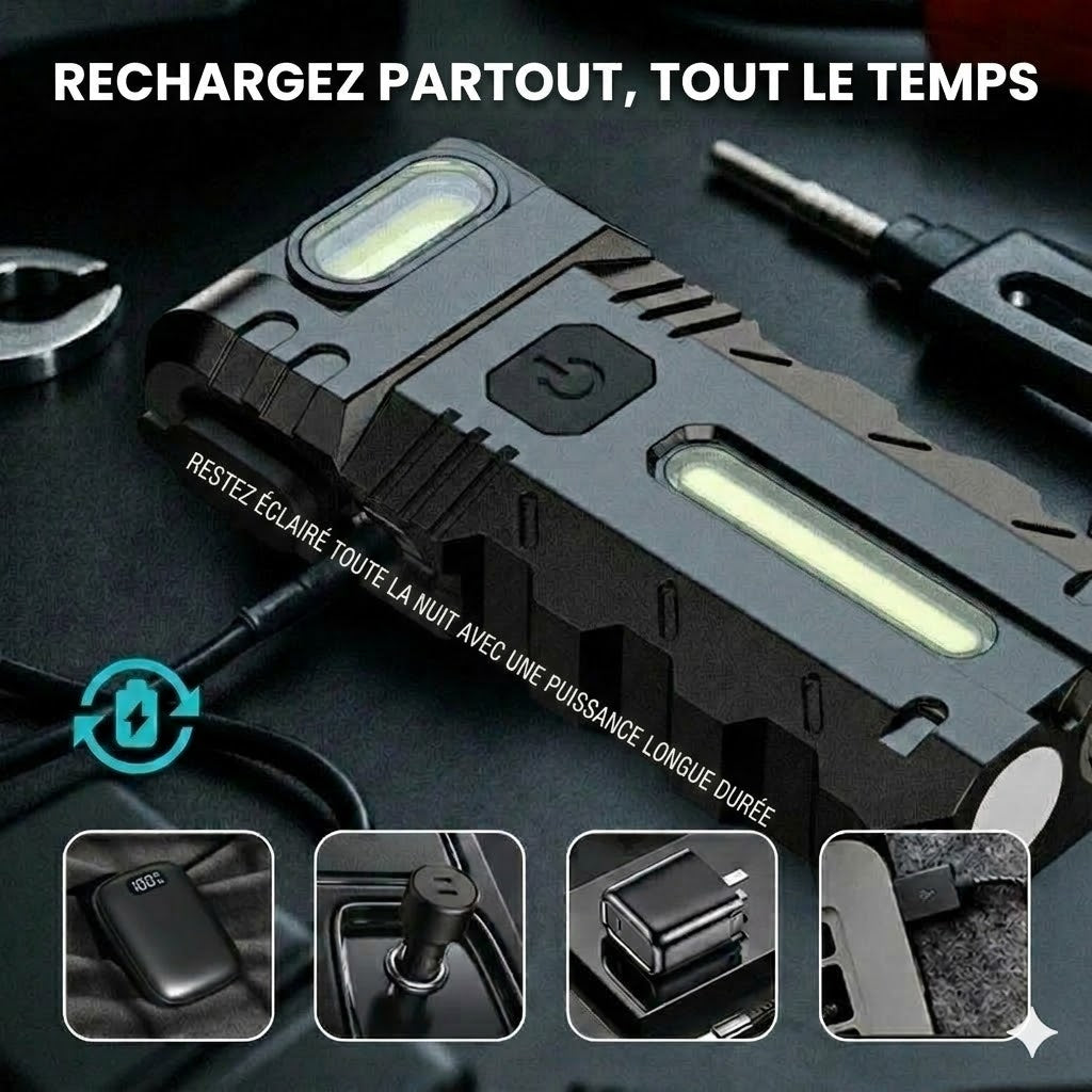 Lampe De Travail LED Avec Tête Pivotante À 180°