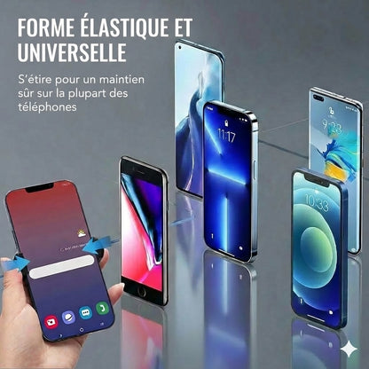 Double bague pour trois doigts avec clip à l'arrière