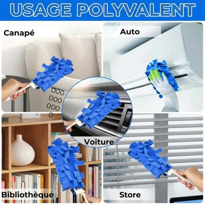 Lot de chiffons à poussière réutilisables en polaire