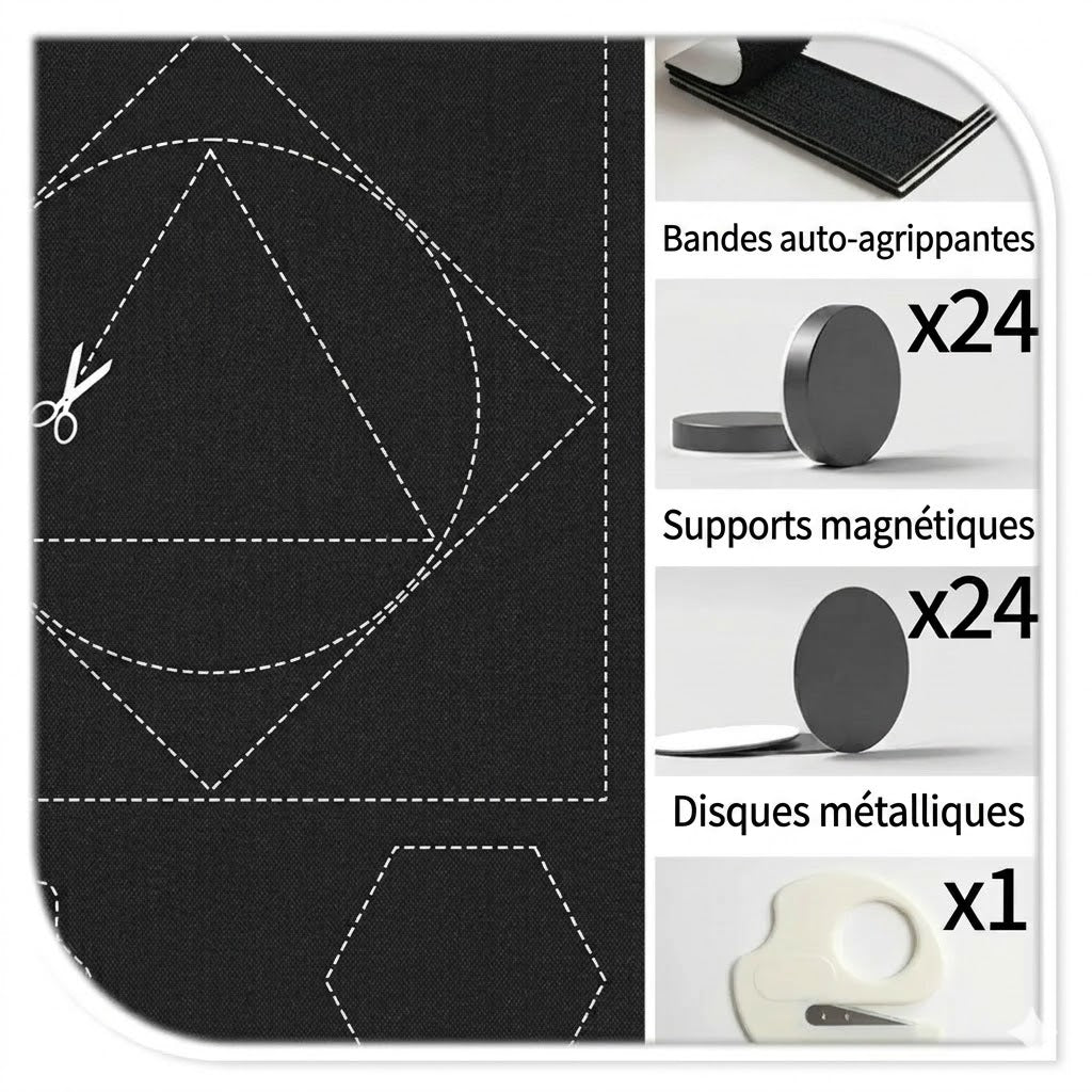 Rideau occultant magnétique – installé en quelques secondes, réutilisable à l'infini
