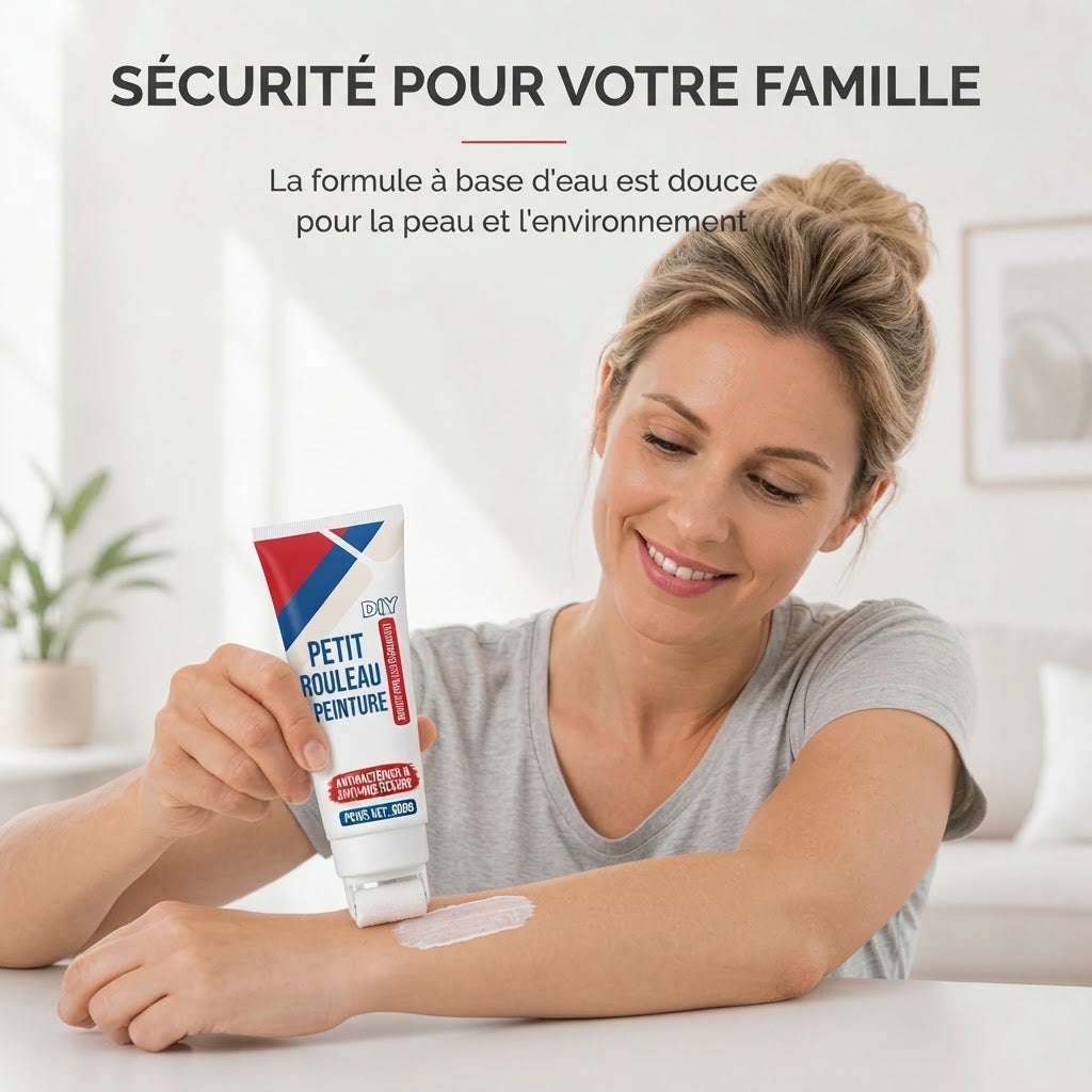 Pâte de réparation murale étanche avec rouleau
