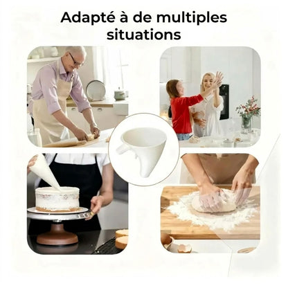 Entonnoir mélangeur pratique – remplissez sans renverser