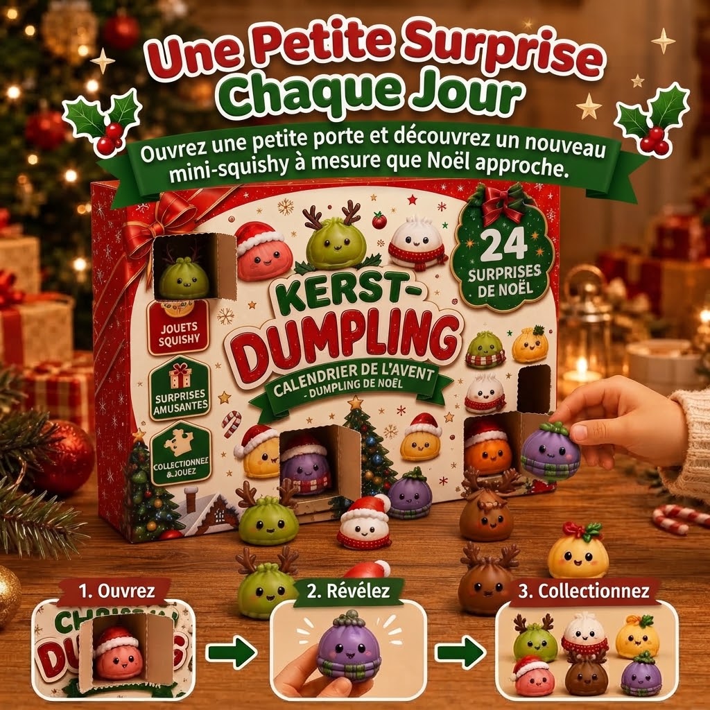 Calendrier de l’Avent Dumpling avec squishies