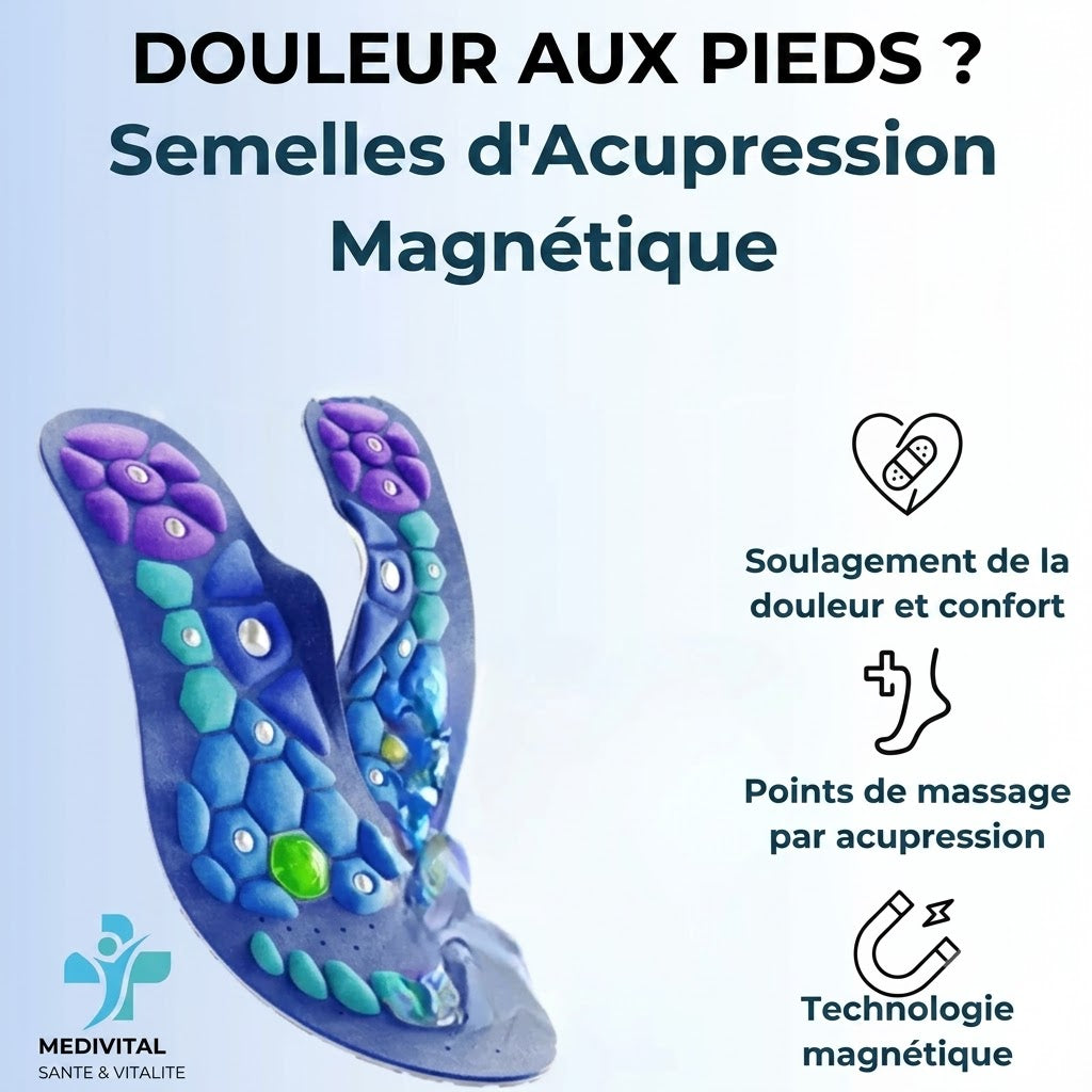 Semelles Magnétiques d’Acupression Medivital
