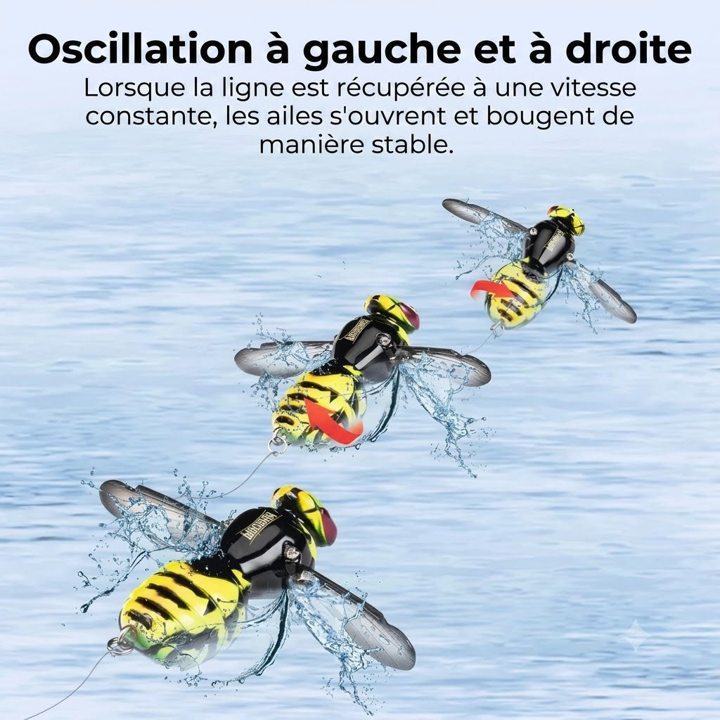 Leurre flottant en forme de guêpe