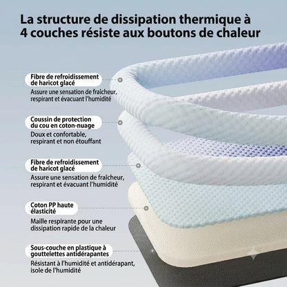 Tapis rafraîchissant en soie glacée pour chien et chat