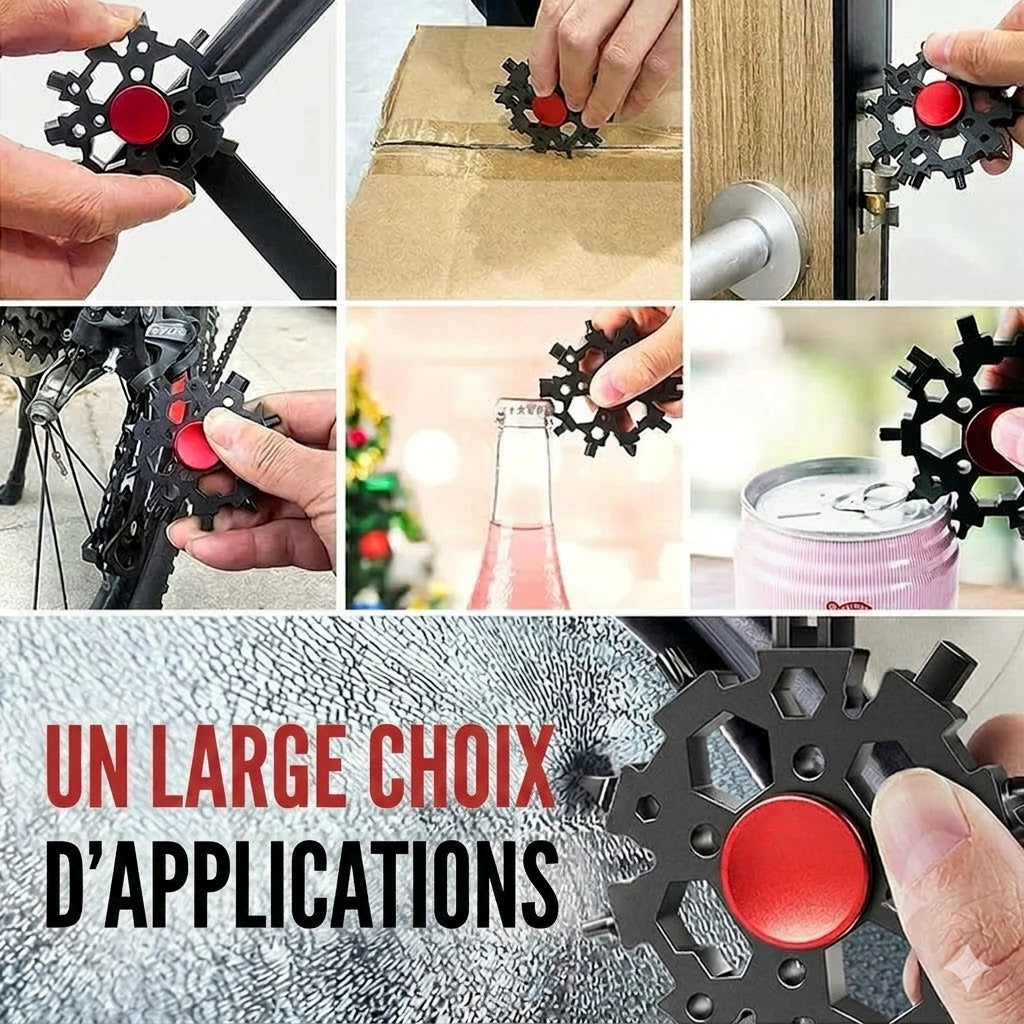 Outil Fidget Flocon de Neige Multifonction