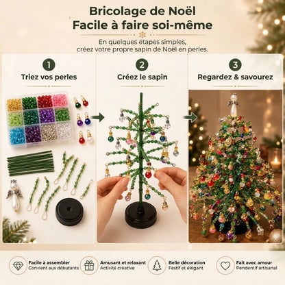 Kit DIY de sapin de Noël en perles