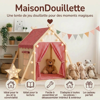 CozyHouse tente de jeu pour enfants en forme de maison