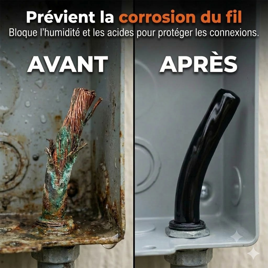 Ruban isolant électrique liquide et mastic d'étanchéité