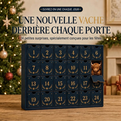 Calendrier de l’Avent 4 jours avec vache Highland